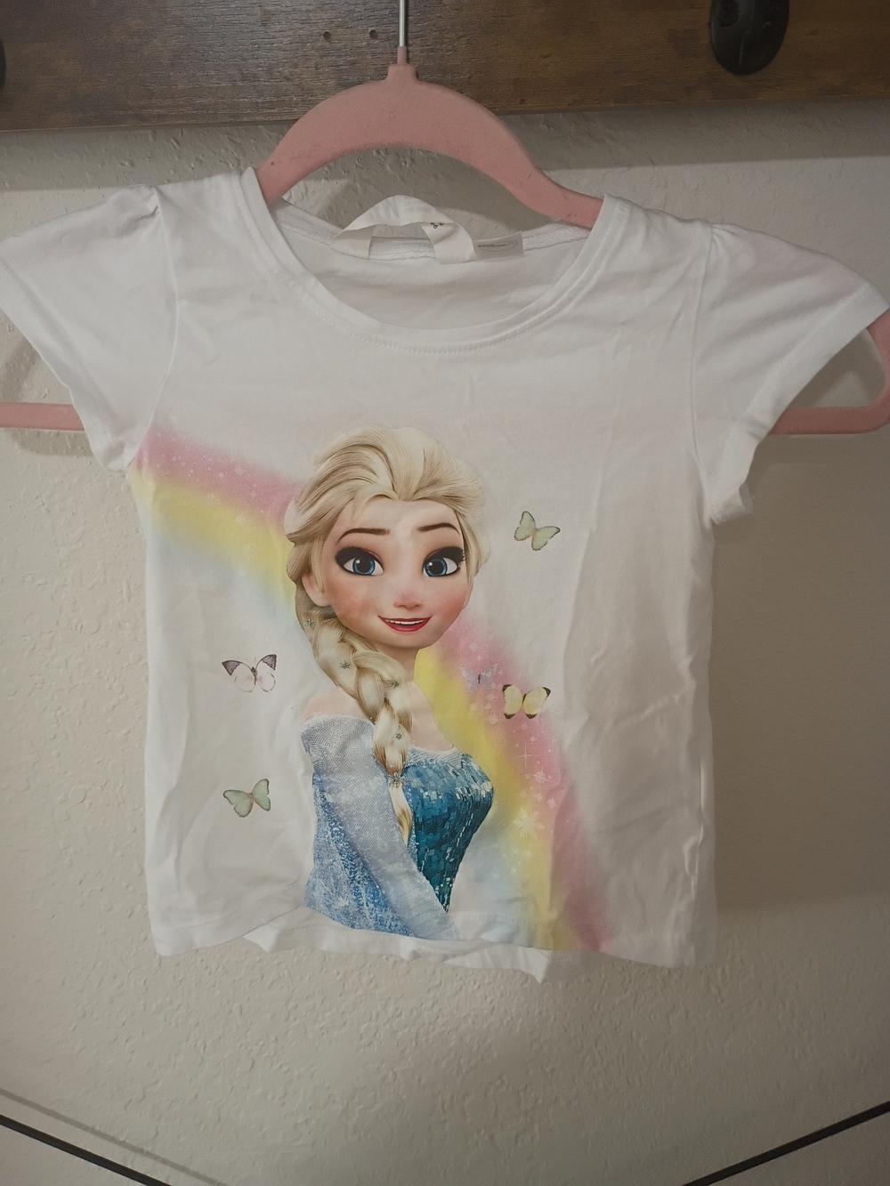 Girls' White H&M Elsa Graphic T-Shirt